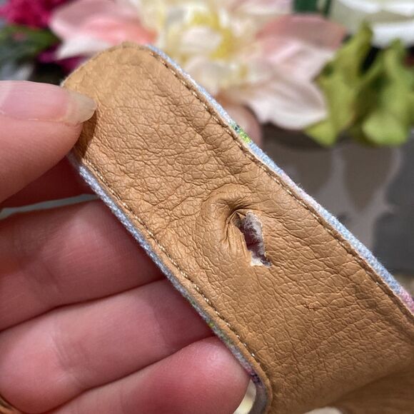 Olivia Miller T-Strap Floral Slide Sandals Sz 8 - Picture 14 of 16